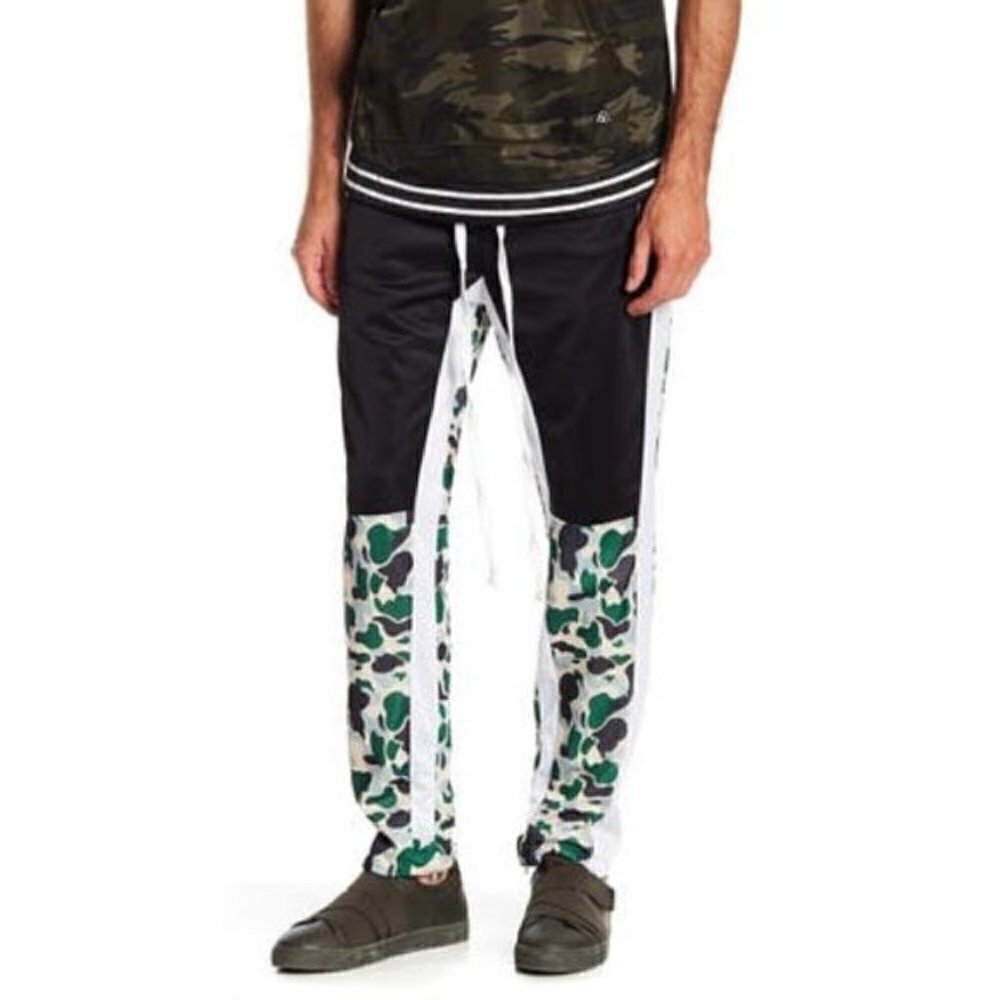 American Stitch Colorblock Track Pants Camouflage